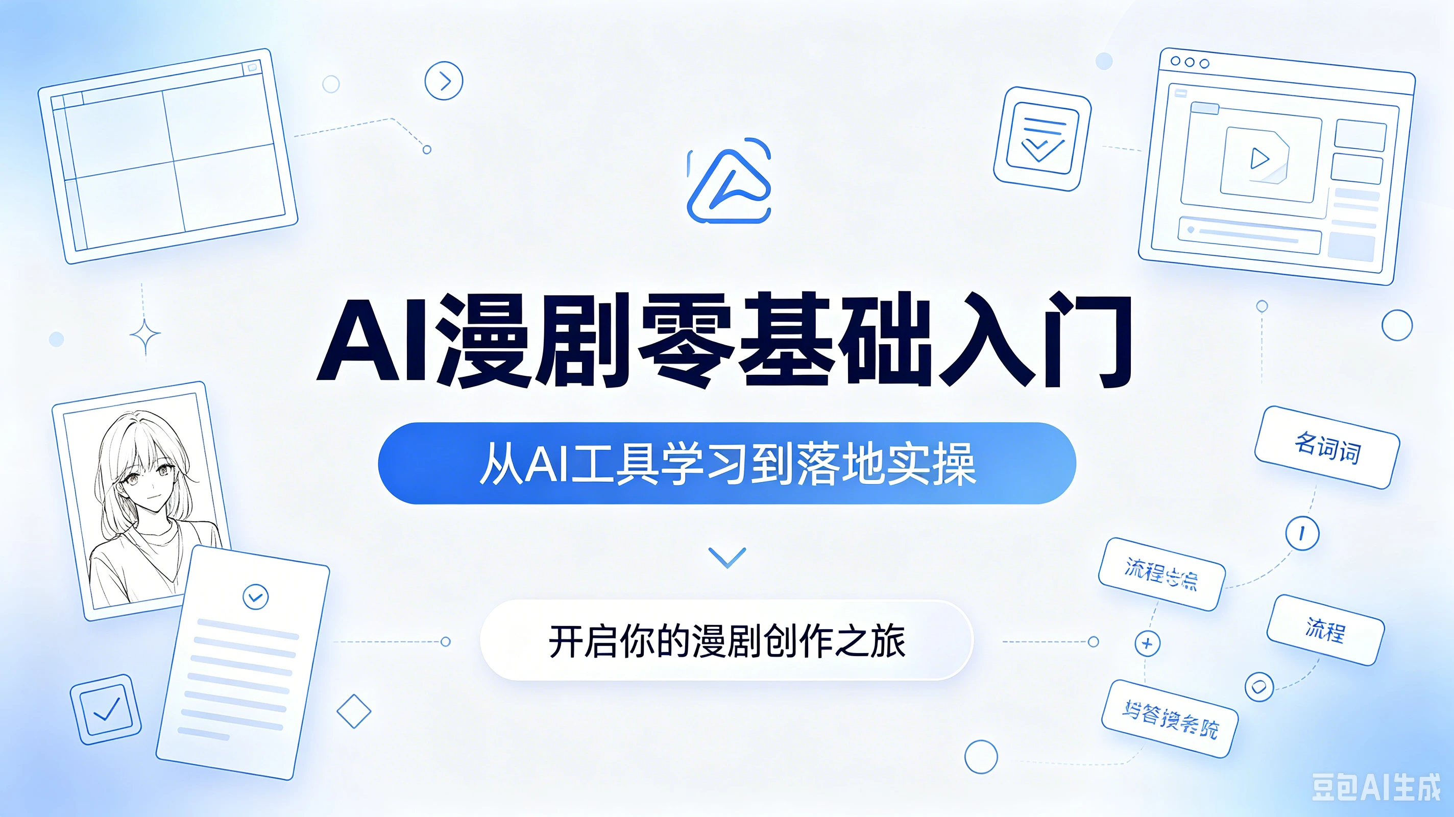 AI漫剧零基础入门，从AI工具学习到落地实操，开启你的漫剧创作之旅 - 创业吧创业吧,副业网,副业项目,网创项目,创业项目,赚钱平台,免费项目分享,手机搬砖,无货源电商,抖音工具箱,搬砖项目,网络赚钱,AI短剧,AI动漫制作创业吧