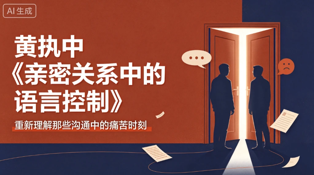 【精】黄执中《亲密关系中的语言控制》重新理解那些沟通中的痛苦时刻 - 创业吧创业吧,副业网,副业项目,网创项目,创业项目,赚钱平台,免费项目分享,手机搬砖,无货源电商,抖音工具箱,搬砖项目,网络赚钱,AI短剧,AI动漫制作创业吧
