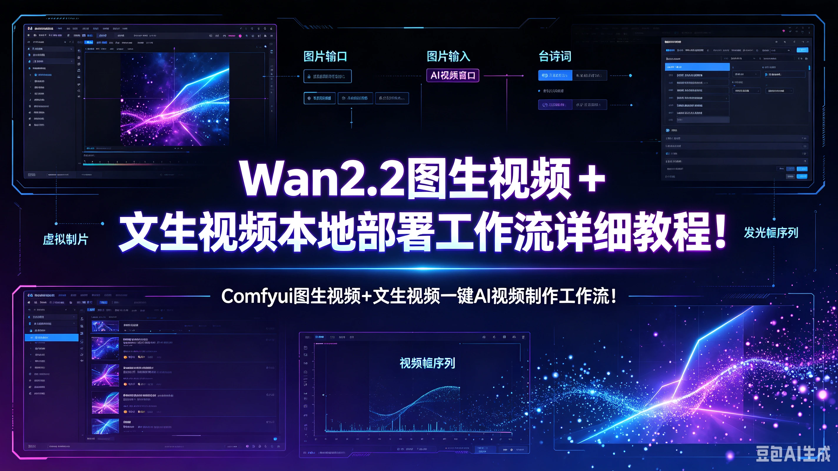 【精】Wan2.2图生视频 + 文生视频本地部署工作流详细教程！Comfyui图生视频+文生视频一键AI视频制作工作流！创业吧,副业网,副业项目,网创项目,创业项目,赚钱平台,免费项目分享,手机搬砖,无货源电商,抖音工具箱,搬砖项目,网络赚钱,AI短剧,AI动漫制作创业吧