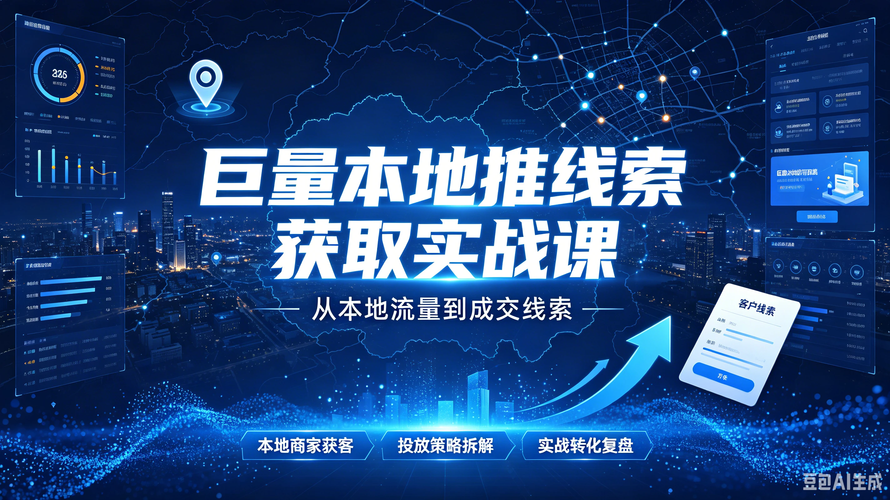 【精】巨量本地推线索获取实战课，从曝光到线索的增长闭环，本地商家获客实战指南创业吧,副业网,副业项目,网创项目,创业项目,赚钱平台,免费项目分享,手机搬砖,无货源电商,抖音工具箱,搬砖项目,网络赚钱,AI短剧,AI动漫制作创业吧