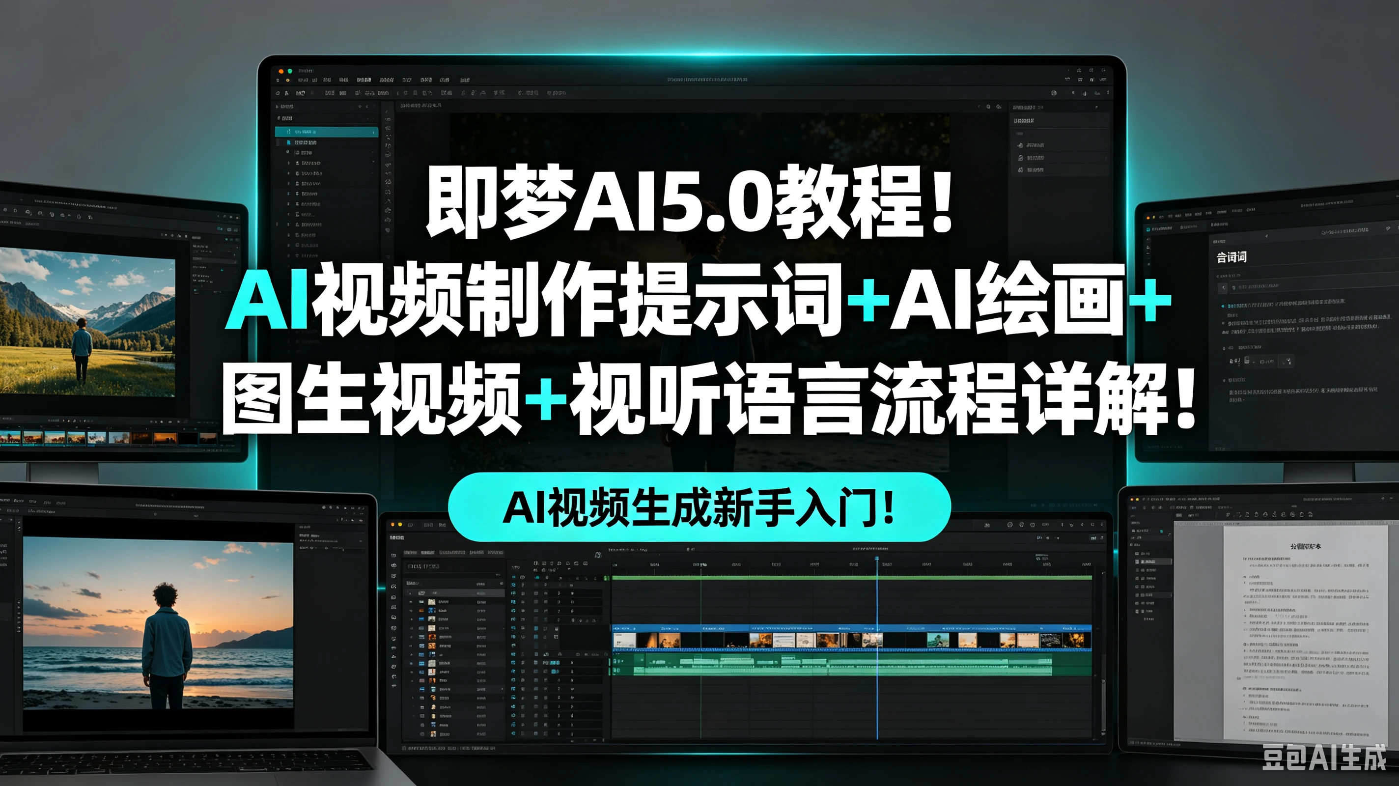 【精】即梦AI5.0教程！AI视频制作提示词+AI绘画+图生视频+视听语言流程详解！ AI视频生成新手入门！创业吧,副业网,副业项目,网创项目,创业项目,赚钱平台,免费项目分享,手机搬砖,无货源电商,抖音工具箱,搬砖项目,网络赚钱,AI短剧,AI动漫制作创业吧