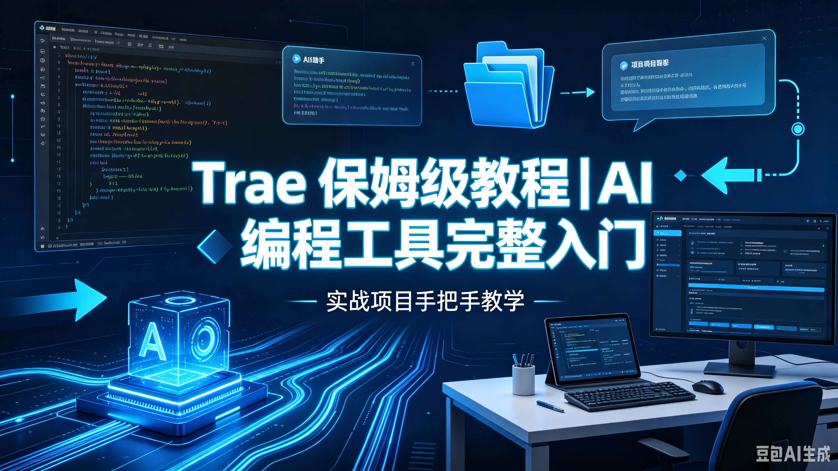 【精】Trae 保姆级教程｜AI 编程工具完整入门，实战项目手把手教学创业吧,副业网,副业项目,网创项目,创业项目,赚钱平台,免费项目分享,手机搬砖,无货源电商,抖音工具箱,搬砖项目,网络赚钱,AI短剧,AI动漫制作创业吧