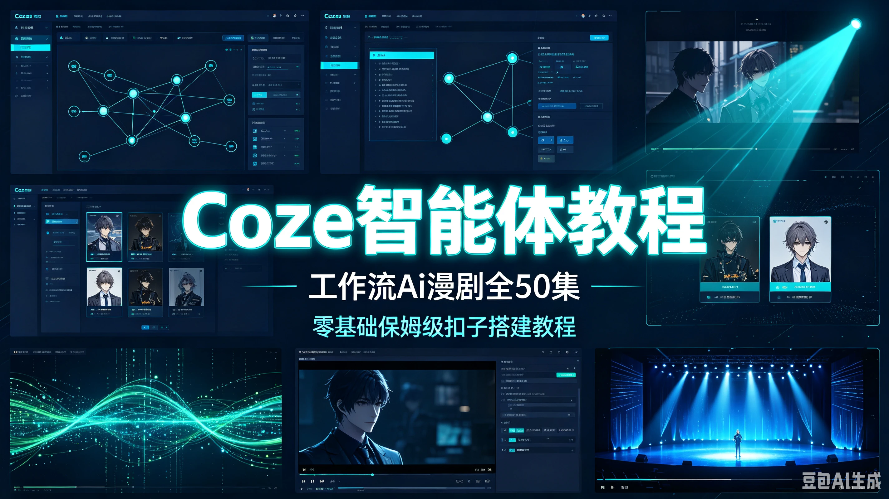 【精】Coze智能体教程（工作流Ai漫剧全50集）零基础保姆级扣子搭建教程Seedane 2.0Chatgpt image2创业吧,副业网,副业项目,网创项目,创业项目,赚钱平台,免费项目分享,手机搬砖,无货源电商,抖音工具箱,搬砖项目,网络赚钱,AI短剧,AI动漫制作创业吧
