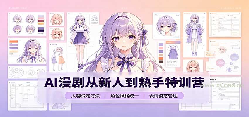 AI漫剧从新人到熟手特训营:剧本分镜创作，提示词模板，人物设定与工具资源创业吧,副业网,副业项目,网创项目,创业项目,赚钱平台,免费项目分享,手机搬砖,无货源电商,抖音工具箱,搬砖项目,网络赚钱,AI短剧,AI动漫制作创业吧